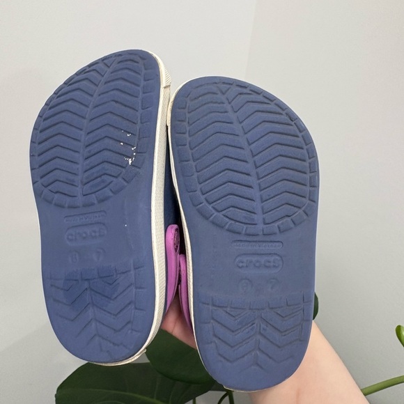 Crocs Kids Crocband Clog Purple Blue Kid's Size 6-7 - Picture 2 of 13
